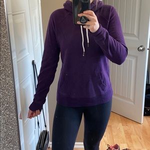 Purple garage hoodie